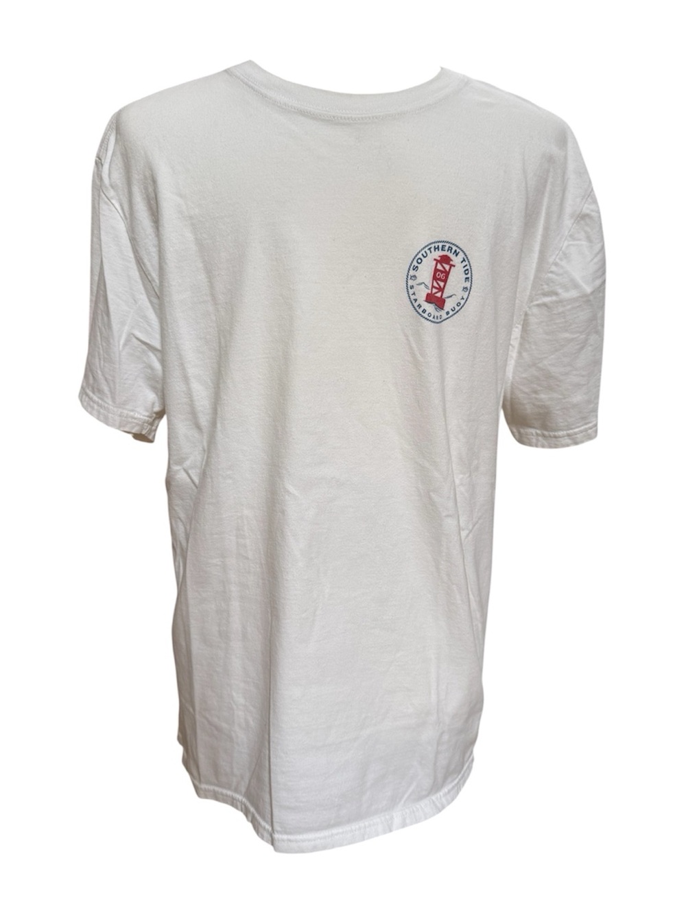 Southern Tide Men's Tarboard Buoy 06 Graphic T-Shirt White Size M